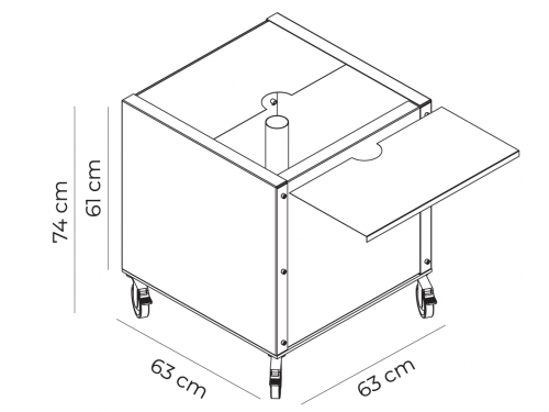 PIE BASE MOD. PO1M