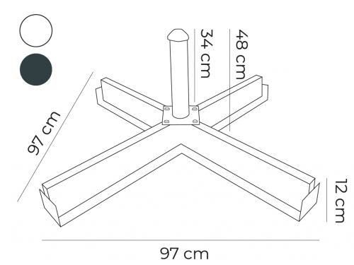 BASE PARASOL MOD. SHBC