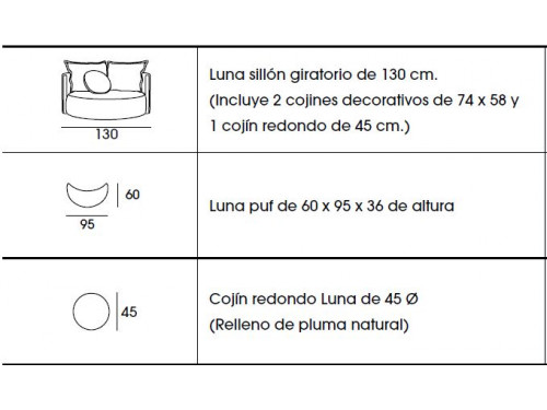 BUTACA GIRATORIA MOD. ROOM 105