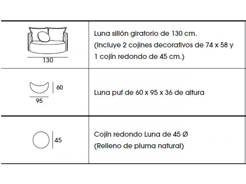 BUTACA GIRATORIA MOD. ROOM 105